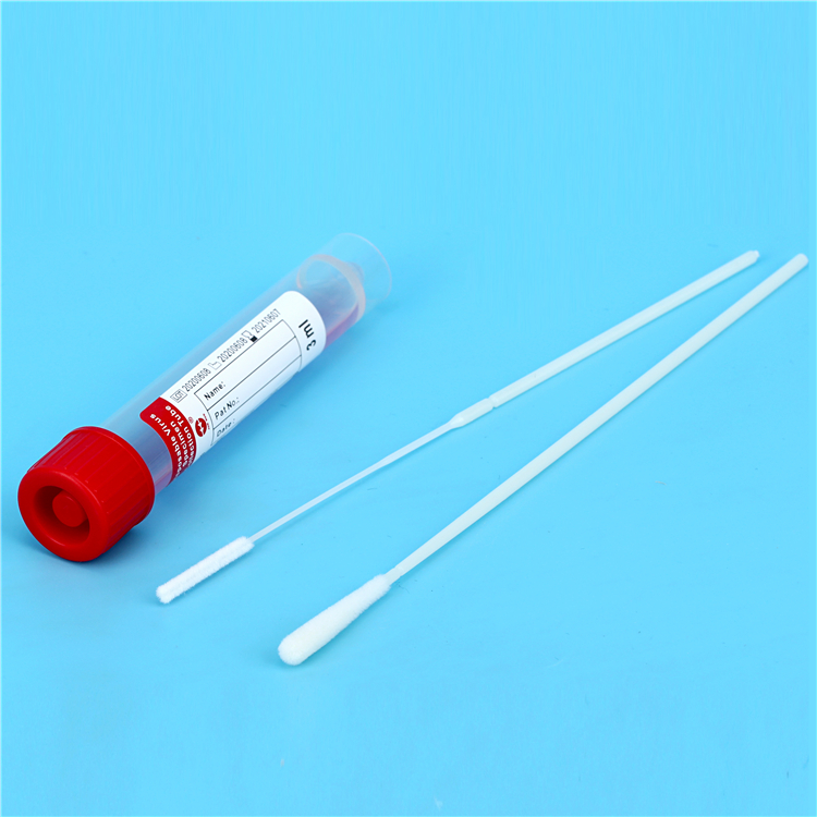 Viral transport media with flocked nasal swab for PCR test Shandong
